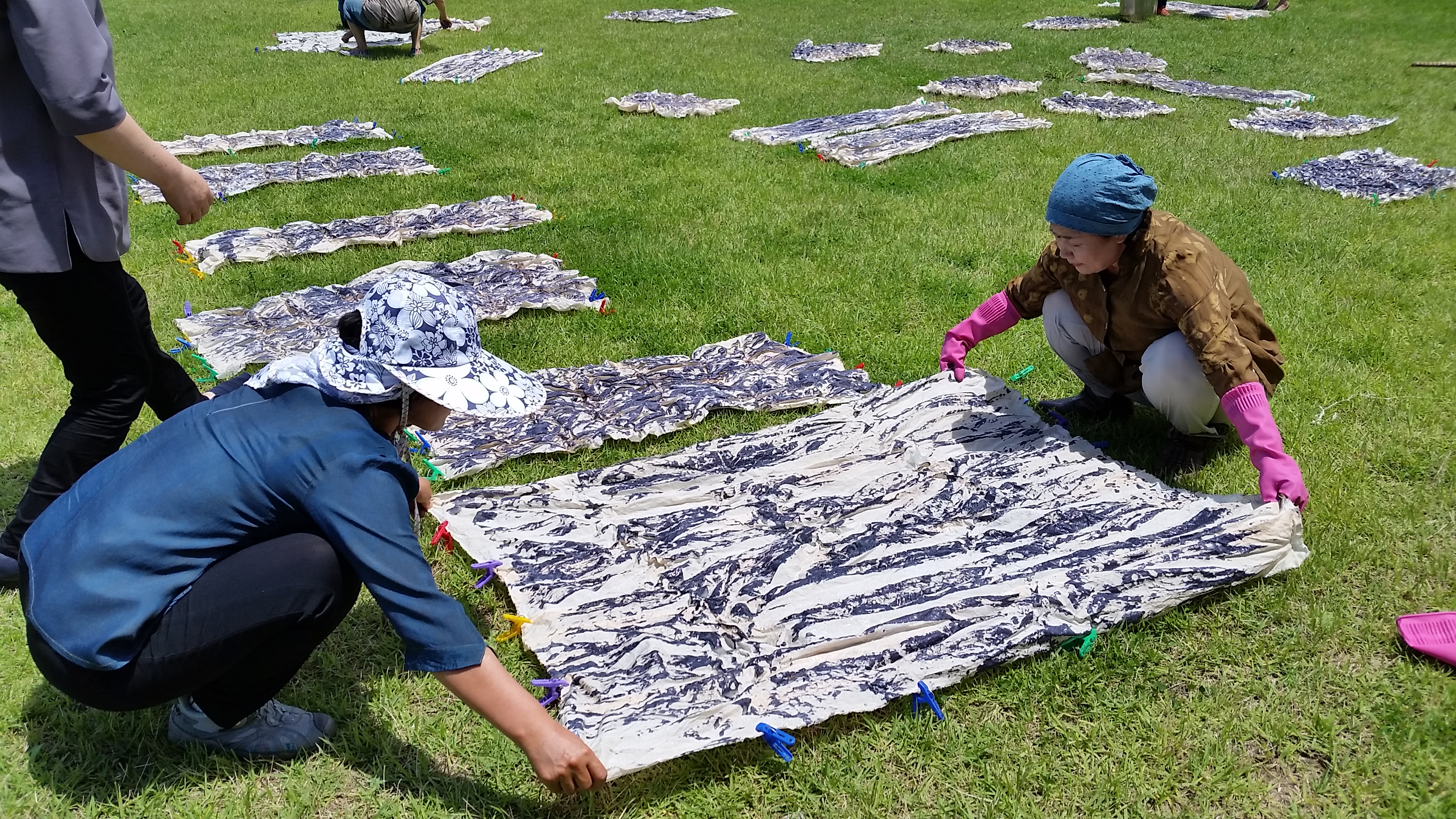 천연염색 문양기법 기술교육